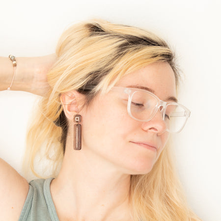 Walden Run Ray Luminous Stud EarringsWalden Run Ray Luminous Stud Walnut Earrings