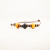 Walden Run Colored Wooden Leather Bracelets Yellow and Black