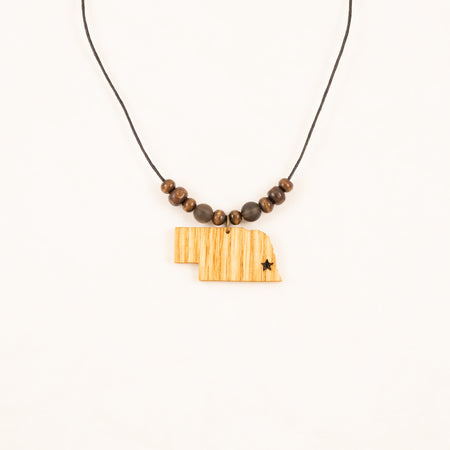 Walden Run Nebraska Heritage Quartz Red Oak Necklace