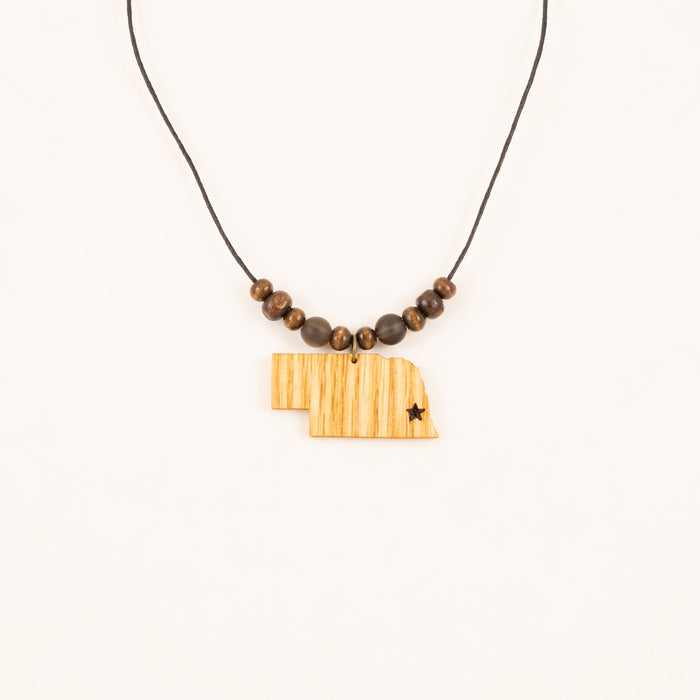 Walden Run Nebraska Heritage Quartz Red Oak Necklace